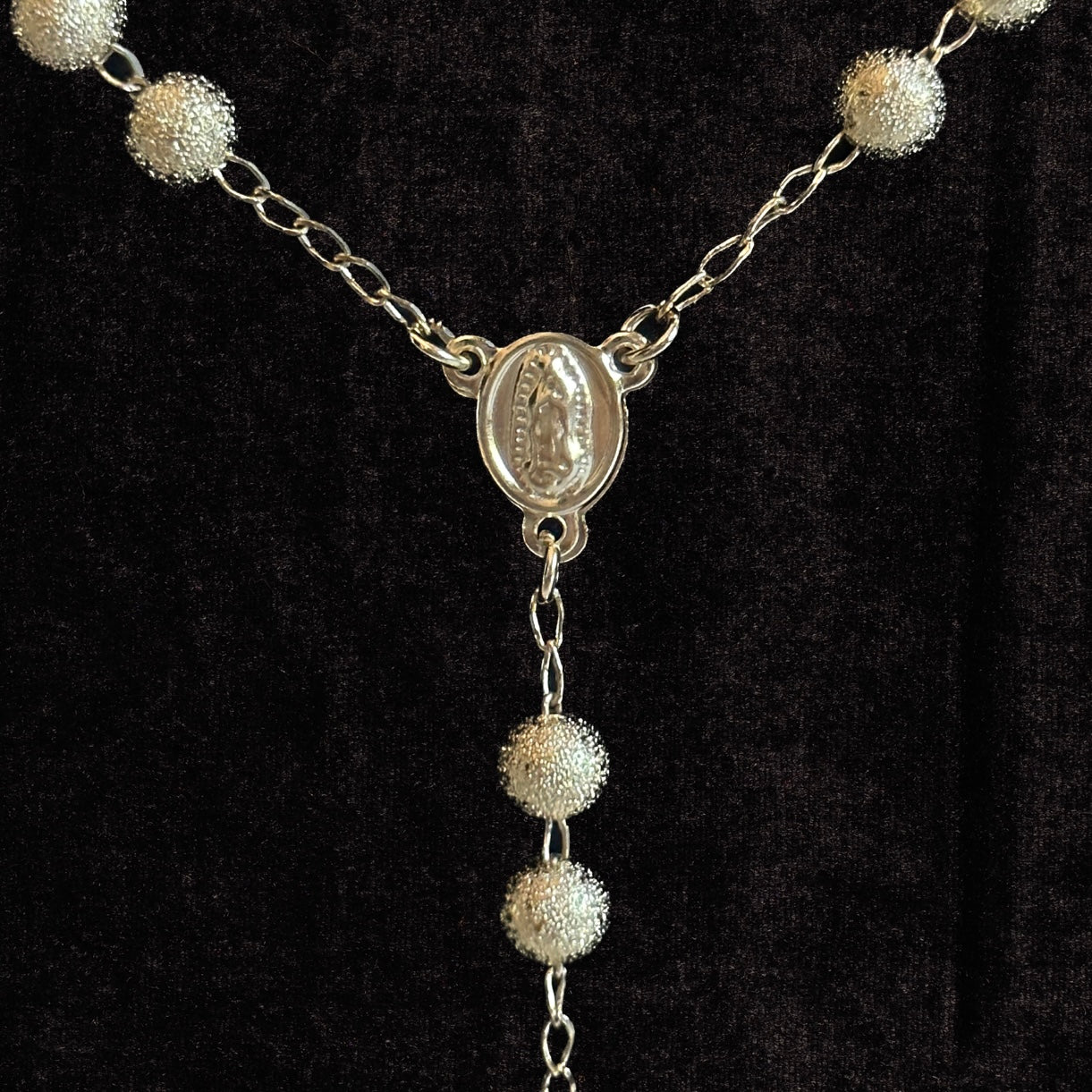 Rosario tipo Collar de Chapa de Oro 18k