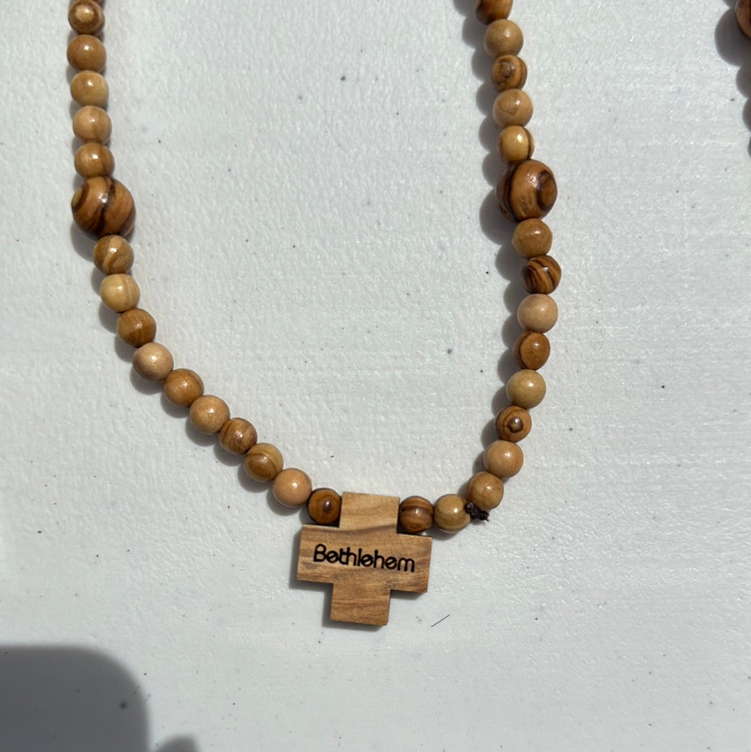 Rosario Pulsera Madera