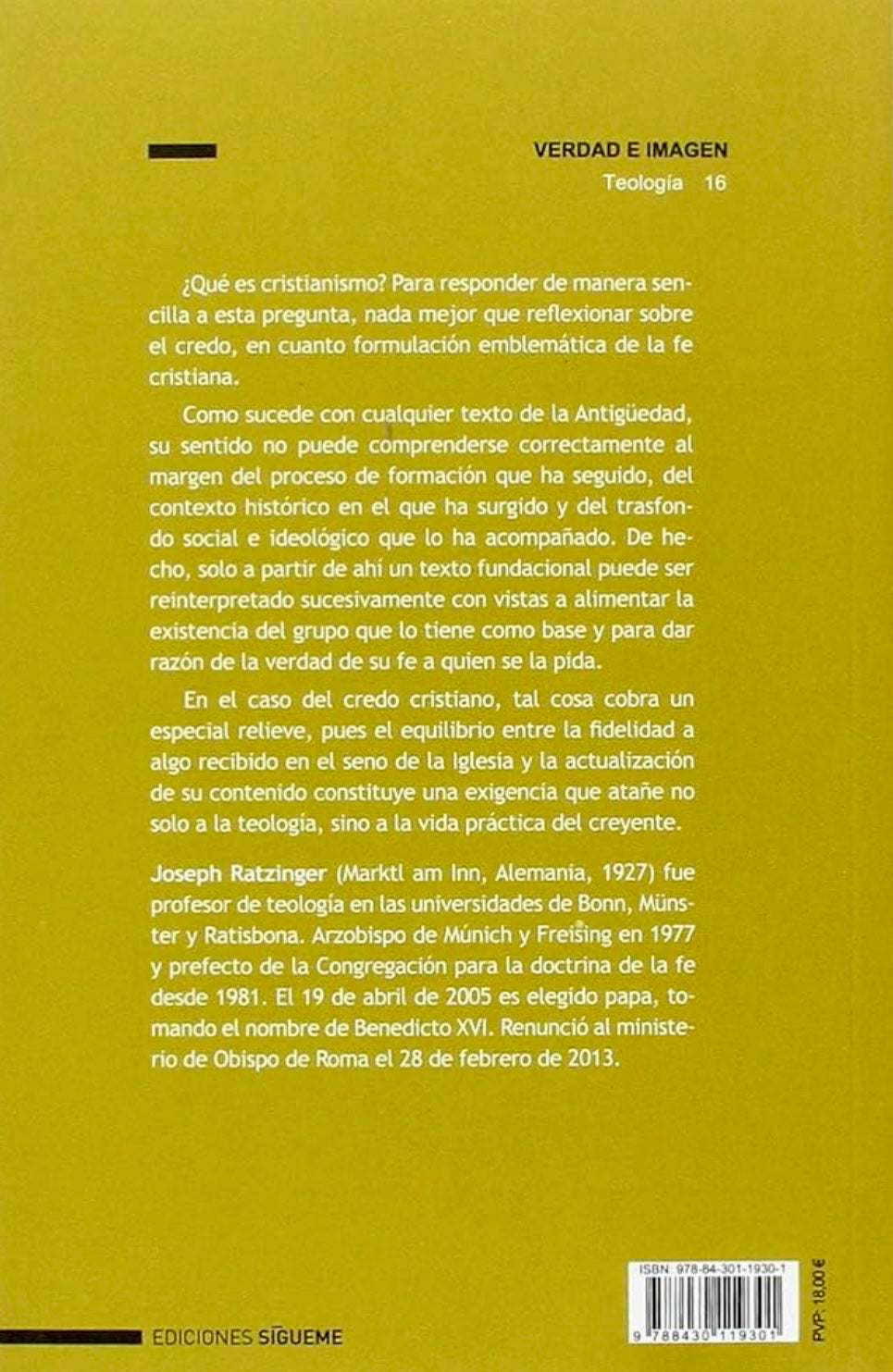 Libro “Introducción al Cristianismo”