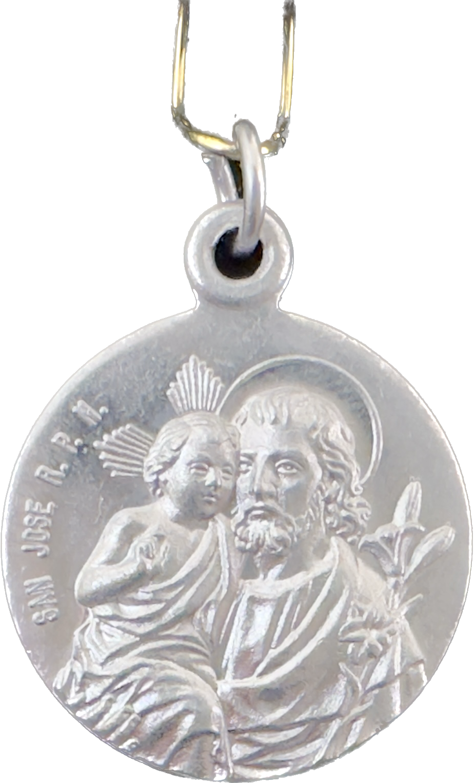 Medalla Virgen de Guadalupe y San José