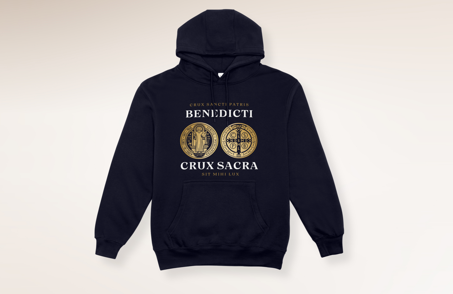 Sudadera con Gorro “San Benito Benedicti - Lux”