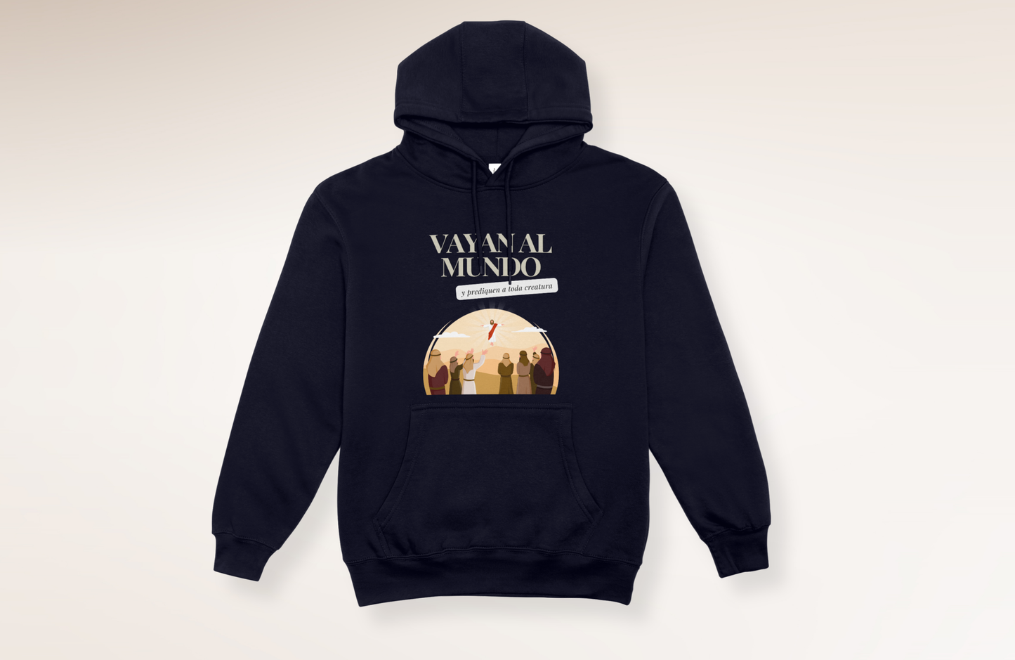 Sudadera con Gorro “Vayan al Mundo”