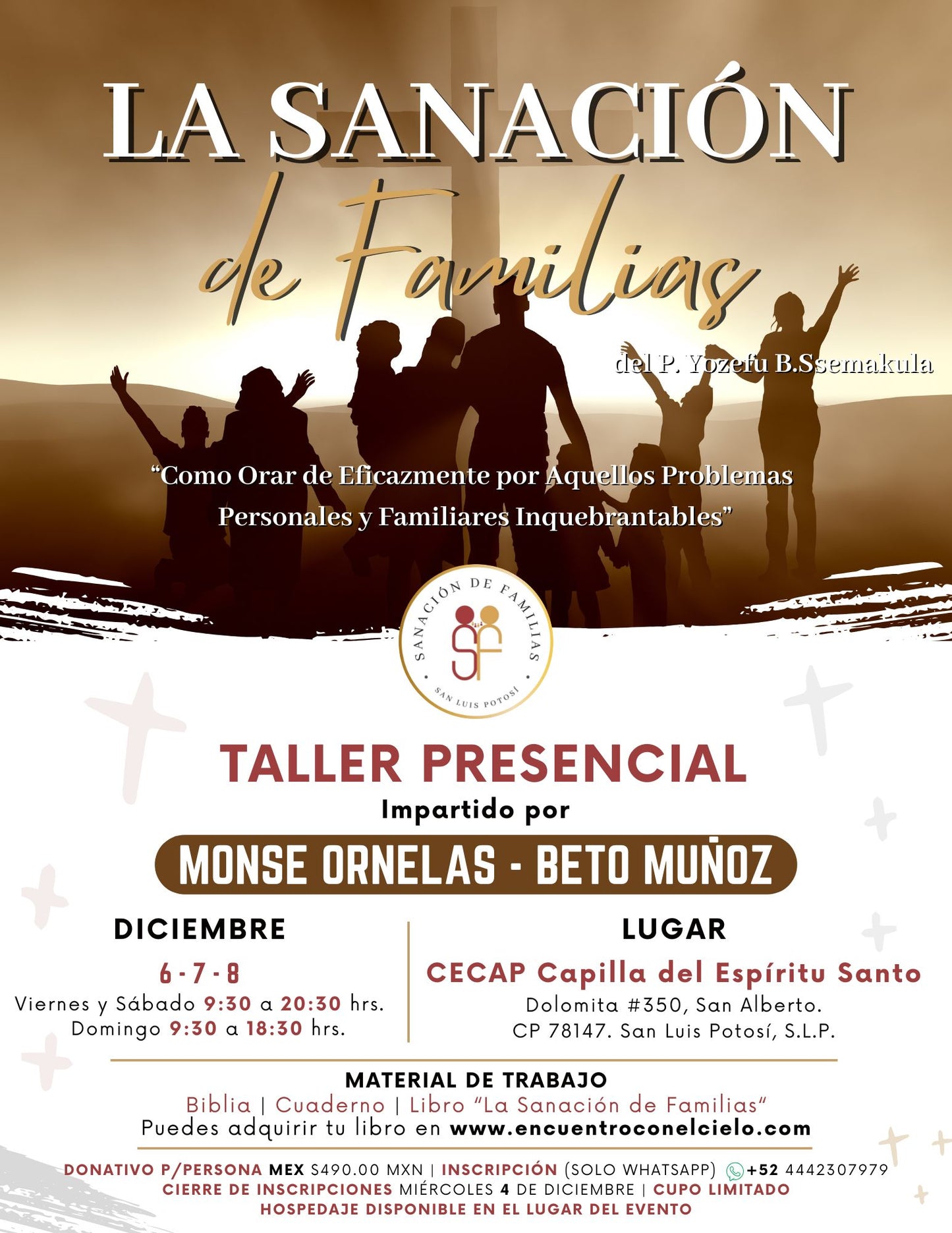 Inscripción al Taller PRESENCIAL de Sanación de Familias