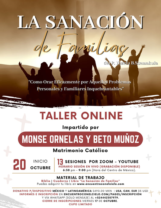Inscripción al Taller ONLINE La Sanación de Familias